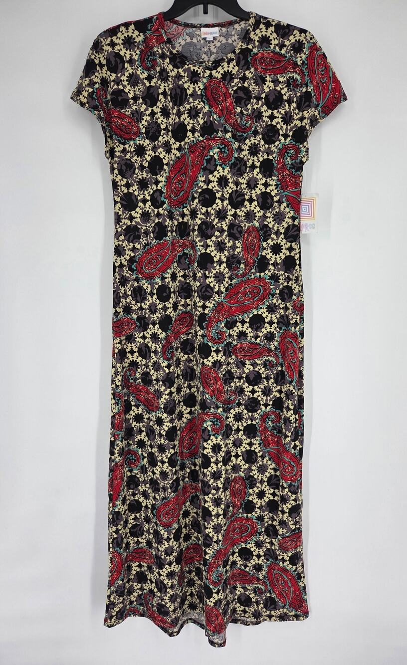 LuLaRoe Maria Paisley Western Floral Summer Maxi Long Dress NEW Size Large